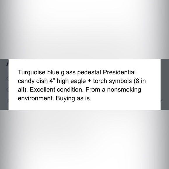 Antique Blue Accent Vase with Scalloped Rim - Picture 7 of 7